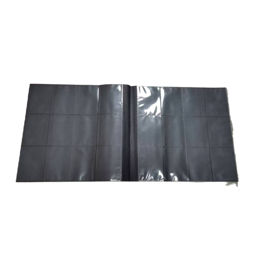 EVORETRO - Regular card binder with zipper 4x3 - Black