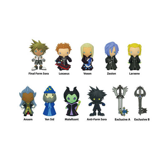 DISNEY KINGDOM HEARTS - Series 2 - 3D Foam Bag Clip