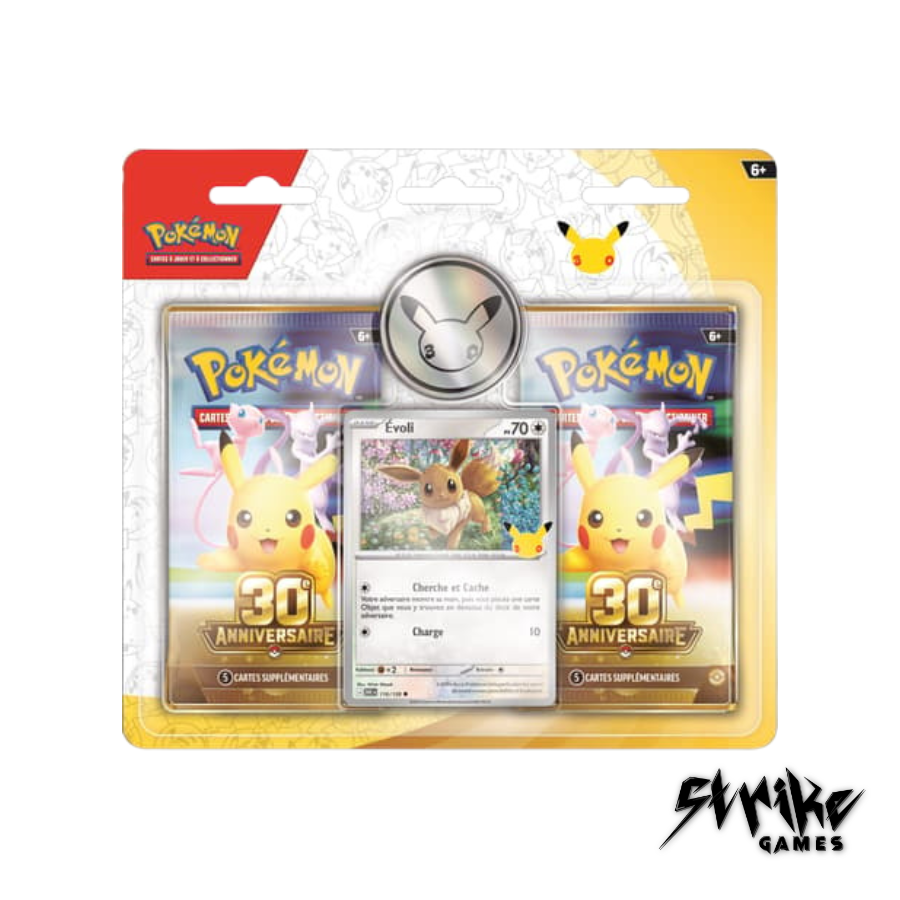 Pokémon ME 5.5 - 30e Anniversaire - Pack promotionnel de 2 boosters Évoli | FR