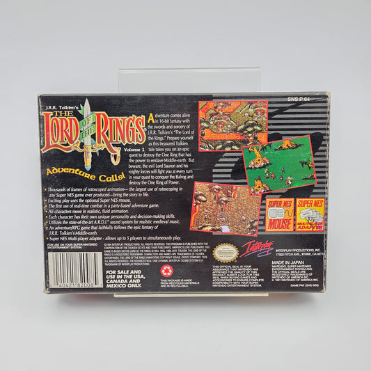 The Lord of the Rings - Super Nintendo