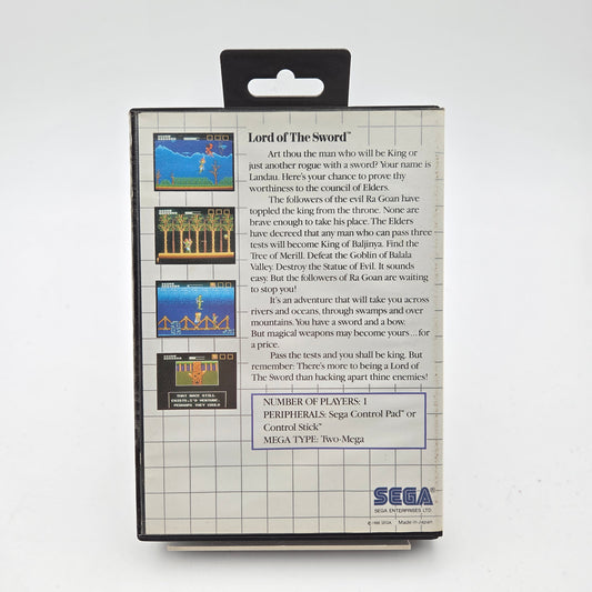 Lord of the Sword - Master System