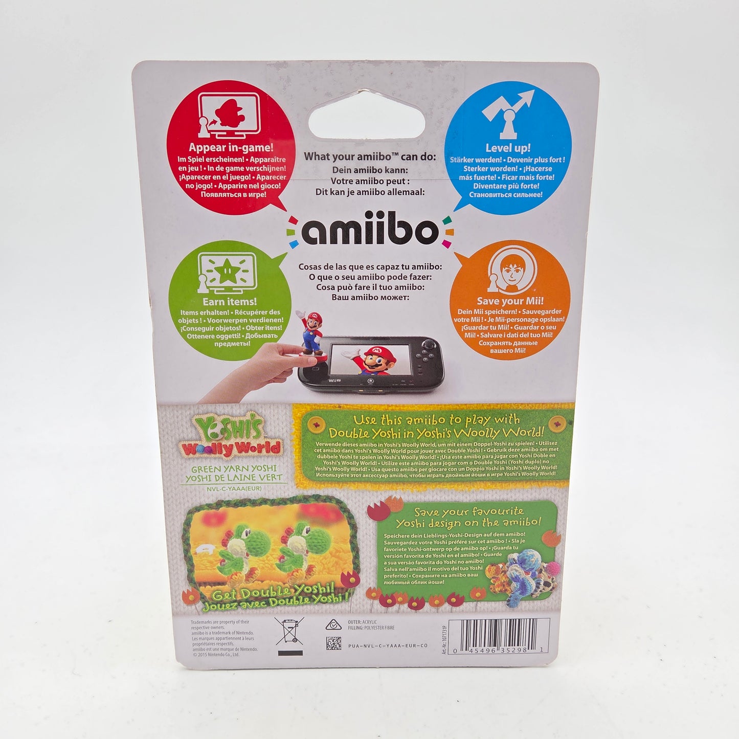 Amiibo Green Yarn Yoshi - Yoshi's Woolly World