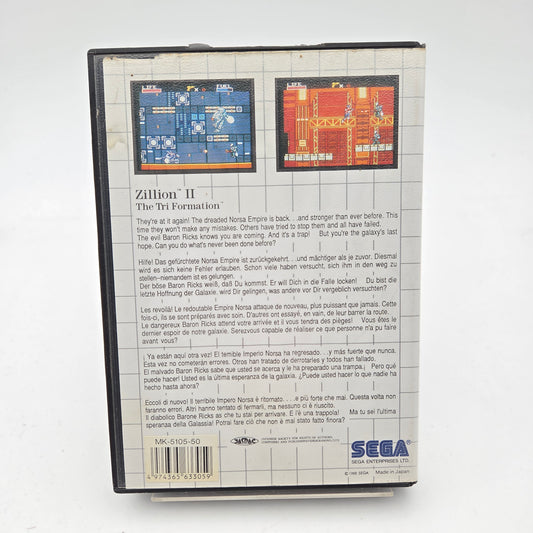 Zillion II The Tri Formation - Master System