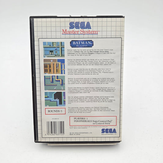 BATMAN RETURNS - MASTER SYSTEM