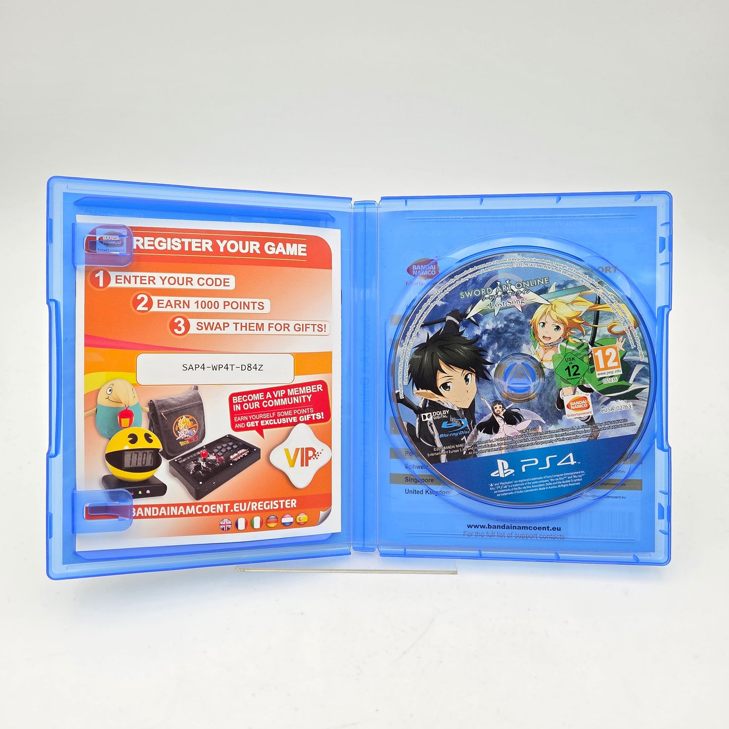 SWORD ART ONLINE LOST SONG - PLAYSTATION 4