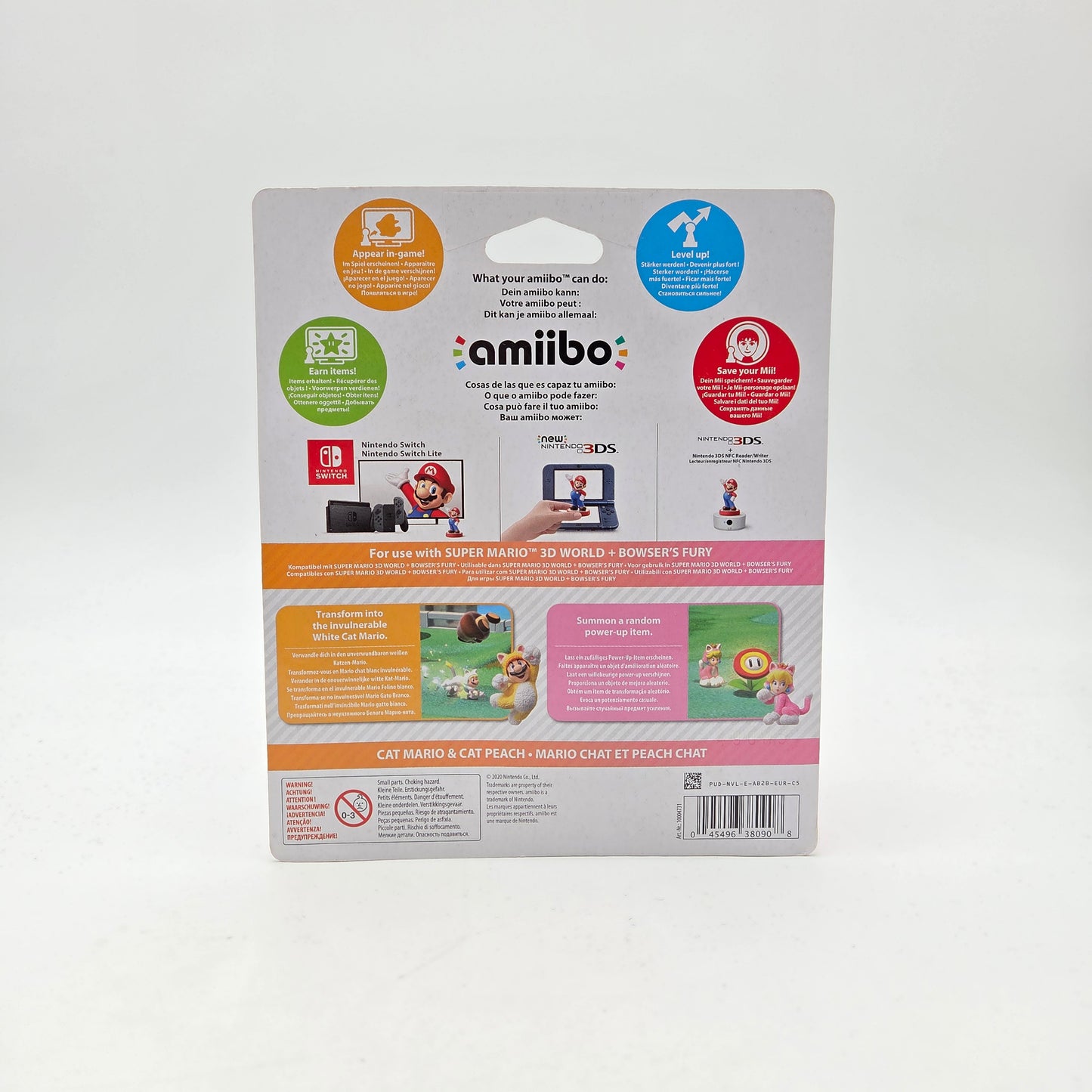 Amiibo Cat Mario & Cat Peach - Super Mario