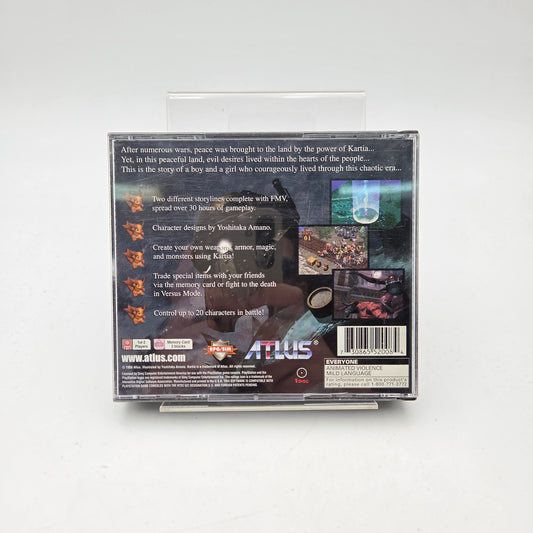 KARTIA THE WORD OF FATE - PLAYSTATION 1 US