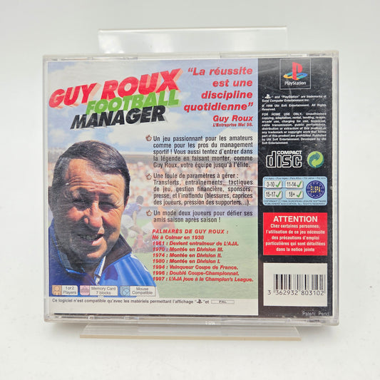 GUY ROUX FOOTBALL MANAGER - PLAYSTATION 1