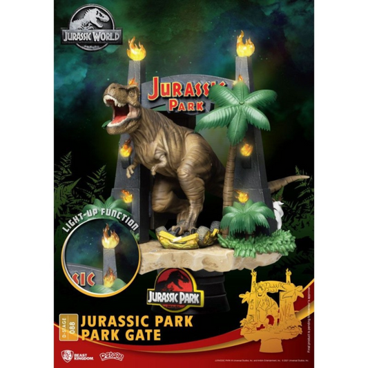 JURASSIC PARK - Park Gates - Diorama D-Stage 15cm