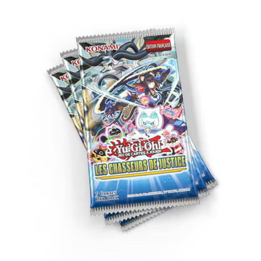 Yu-Gi-Oh - Pack de 3 Boosters Les Chasseurs de Justice (Blister cartonné) - FR