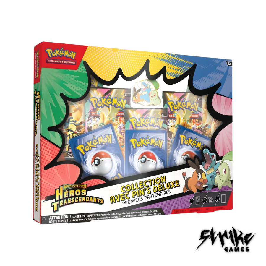 Pokémon - Collection avec pin’s Deluxe Premiers Partenaires - ME2.5 Héros Transcendants - FR