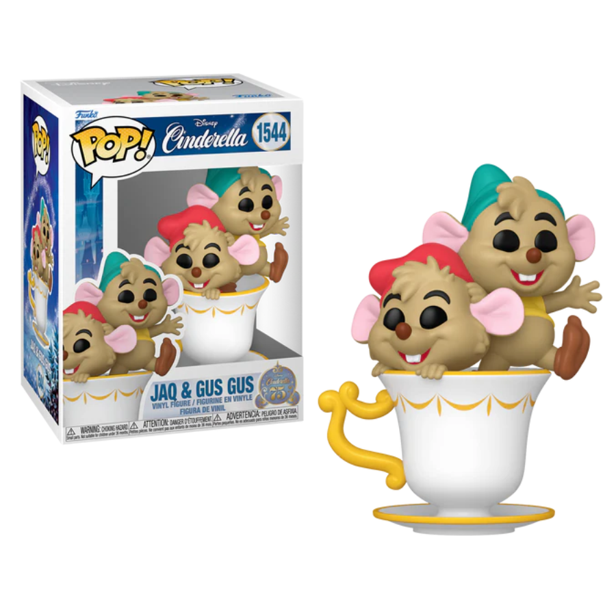 CENDRILLON 75EME ANNIVERSAIRE - POP Disney 1544 - Jac et Gus