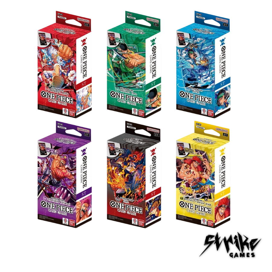 One Piece - Lot de 6 Decks pour Débutant ST-31 à 36 - FR