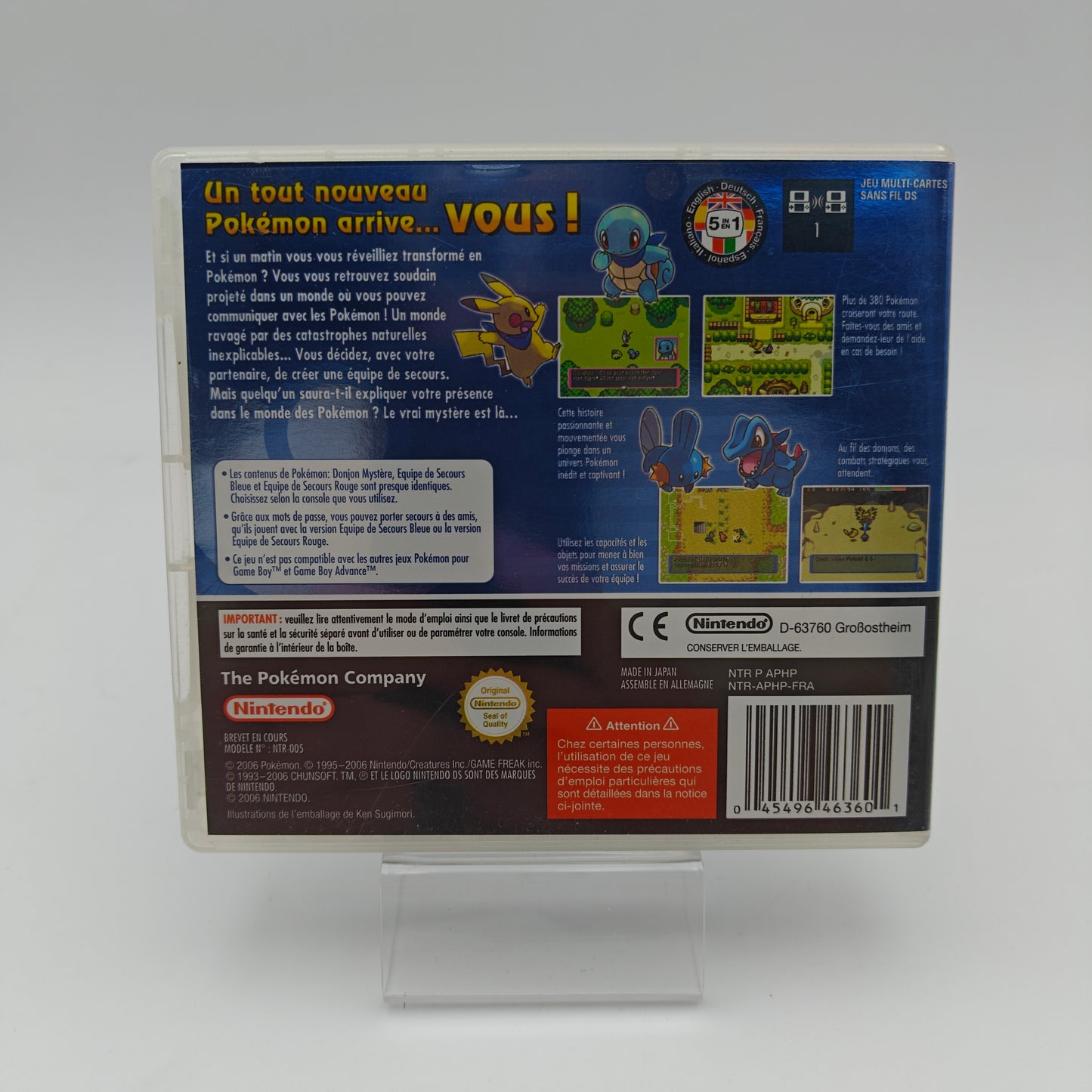 Pokémon Donjon Mystere - Equipe de Secours Bleue - Nintendo DS