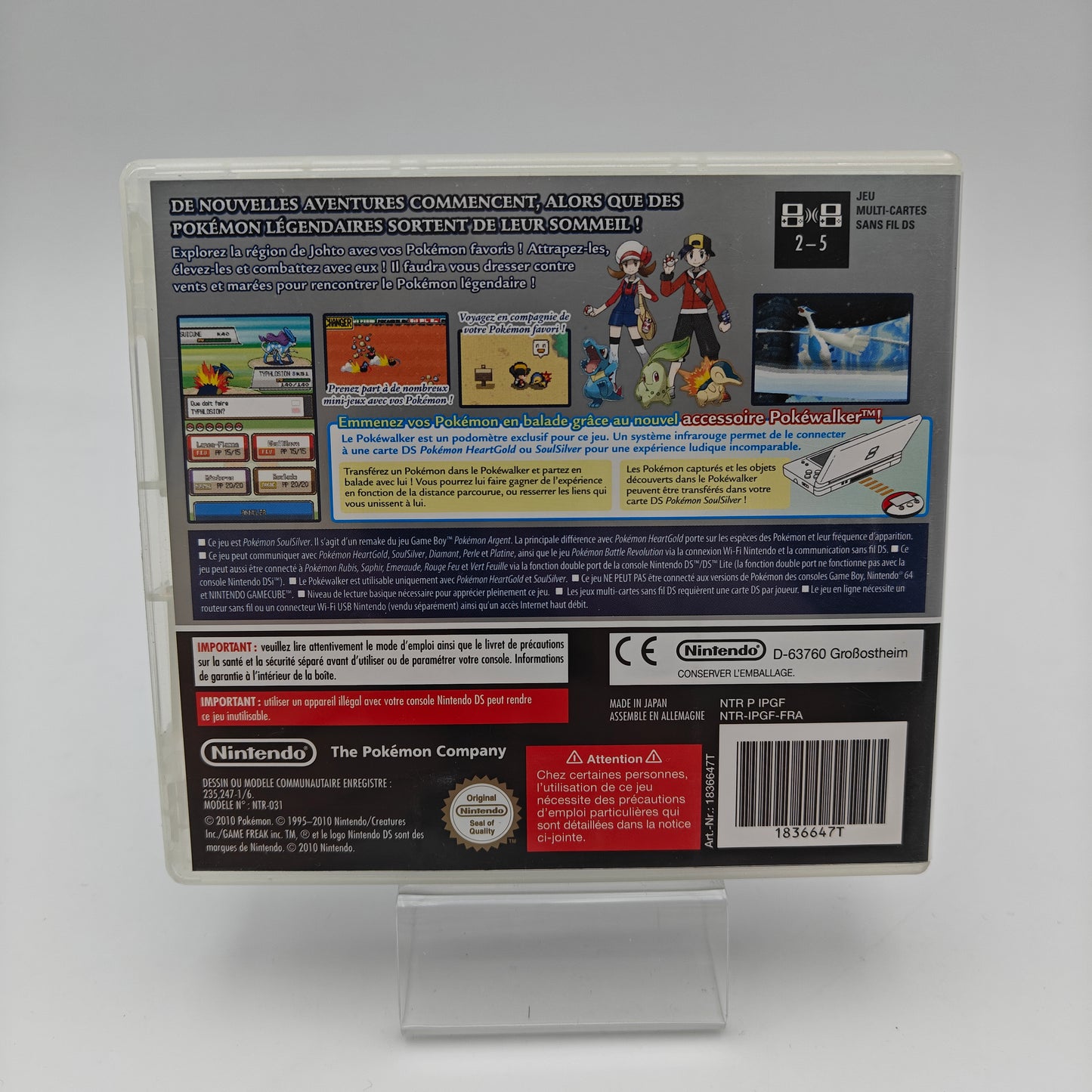 Pokémon Version Argent Soulsilver - Nintendo DS