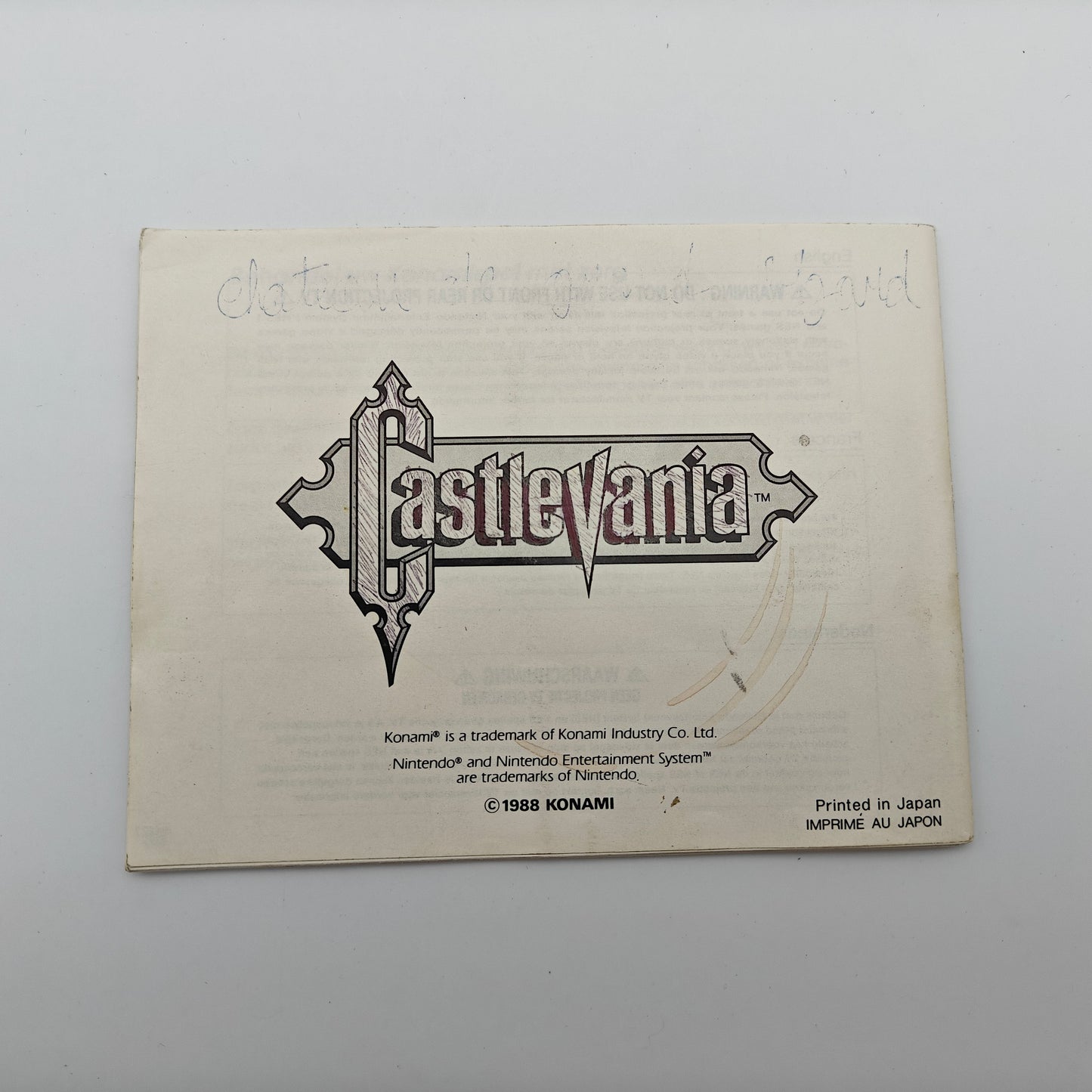 Castlevania - Nintendo Entertainment System