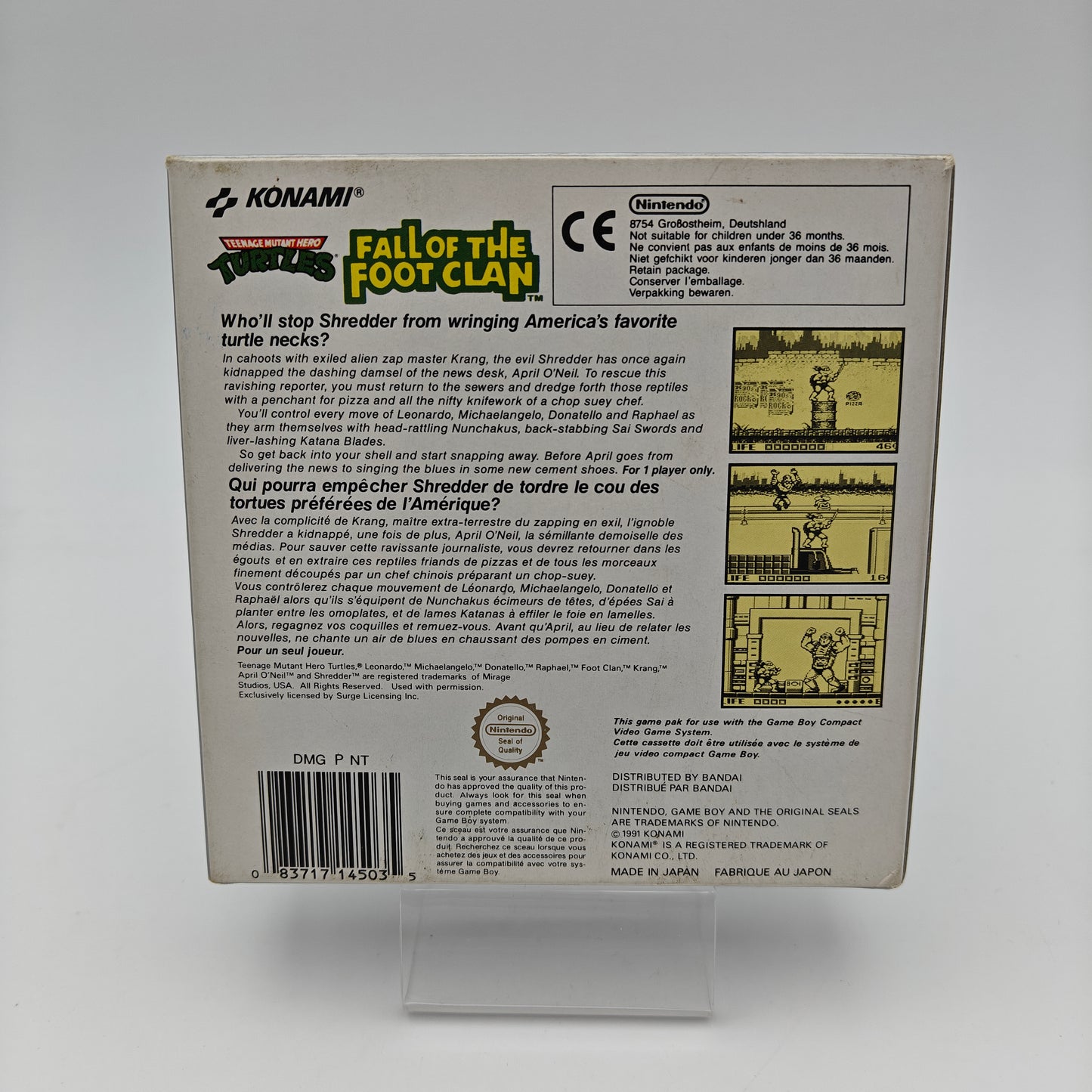 TMNT Fall of The Foot Clan - Gameboy