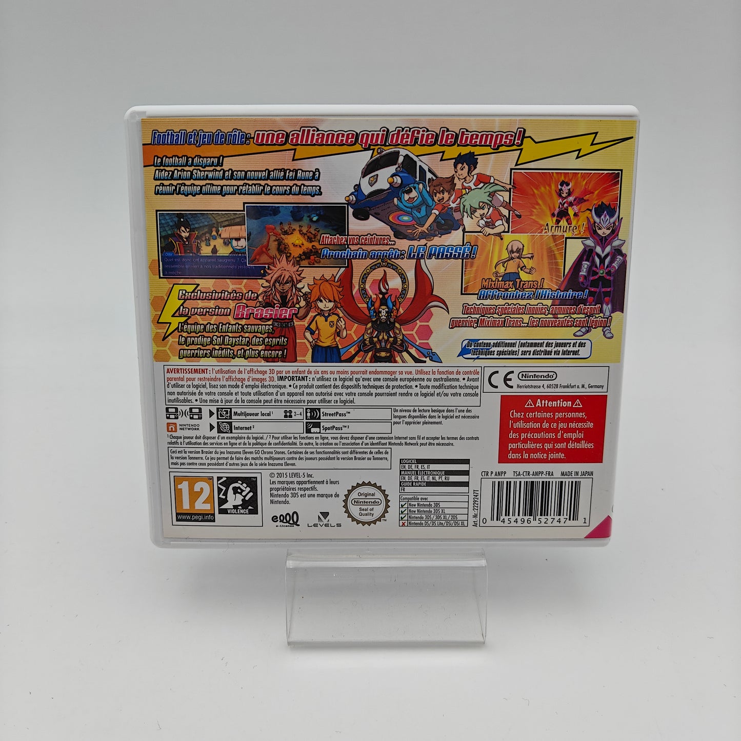 Inazuma Eleven Go 2 Chrono Stone Brasier - Nintendo 3DS