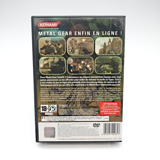 Metal Gear Solid 3 Subsistence - Playstation 2