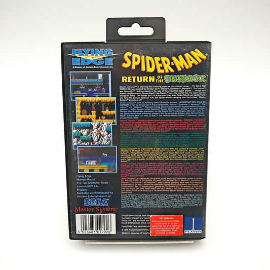 Spider-Man Return of the Sinister Six - Master System