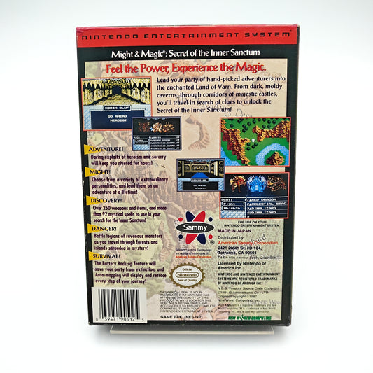 Might & Magic - Nintendo Entertainment System