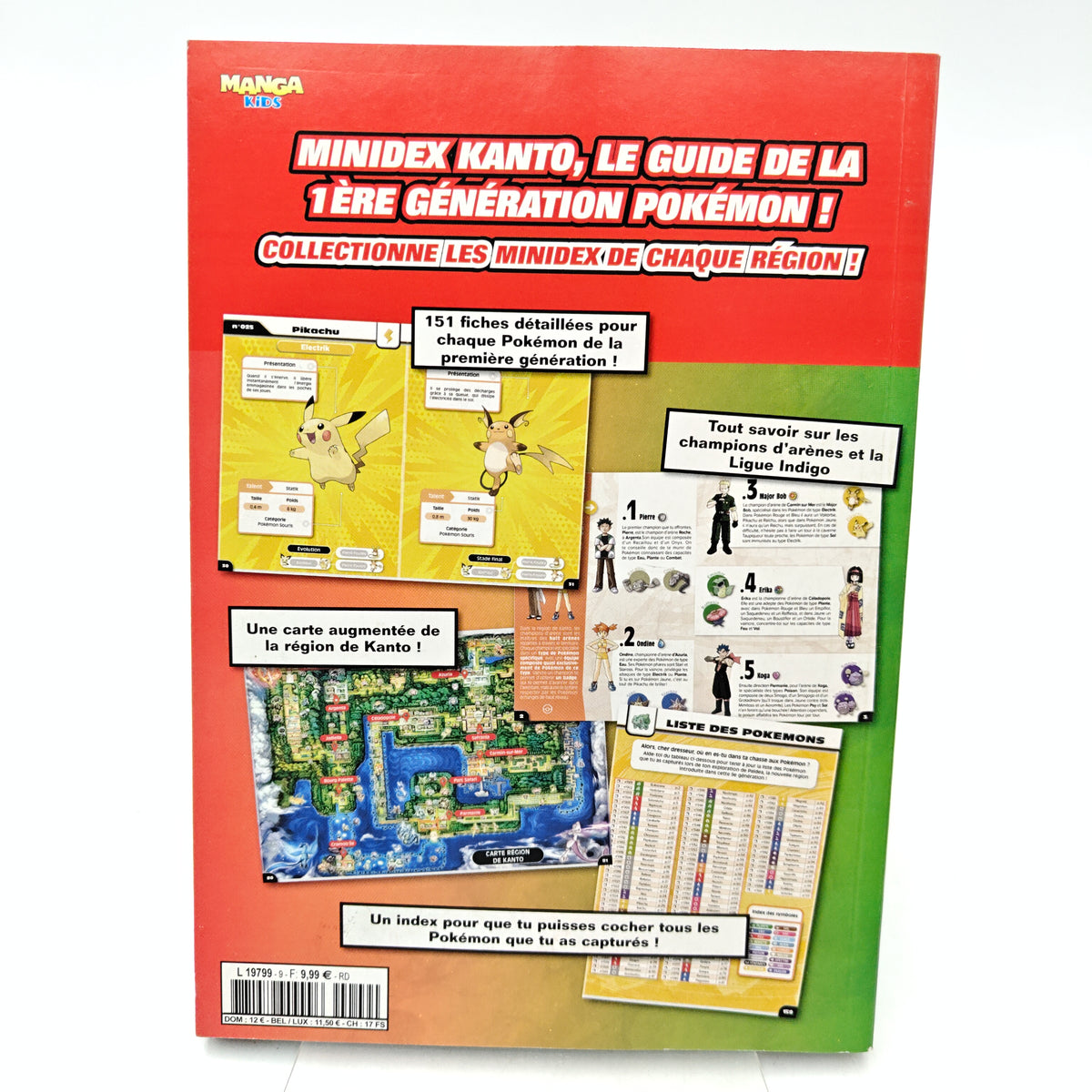 POKEMON MINIDEX REGION KANTO - LIVRE