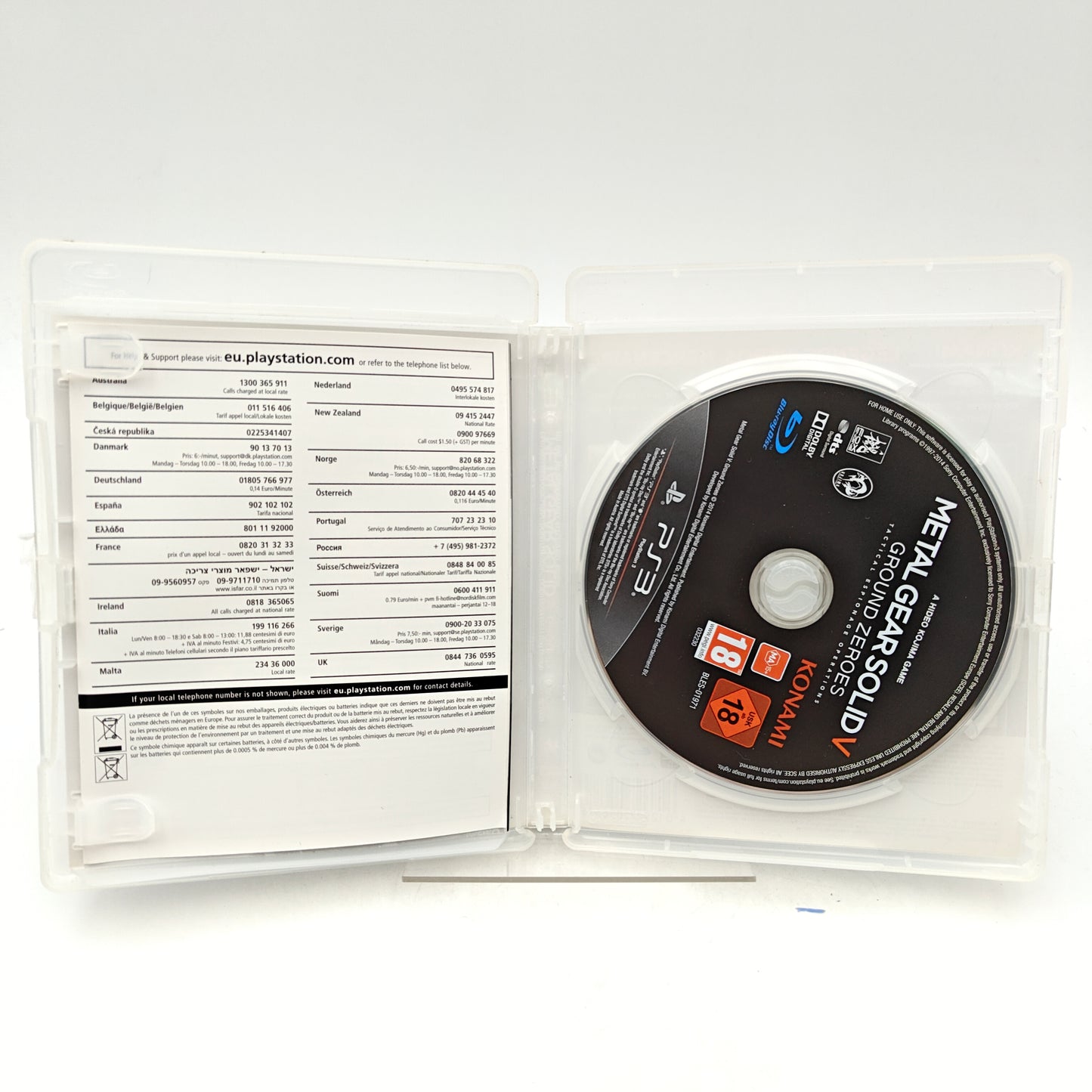 METAL GEAR SOLID V : GROUND ZEROES - PLAYSTATION 3