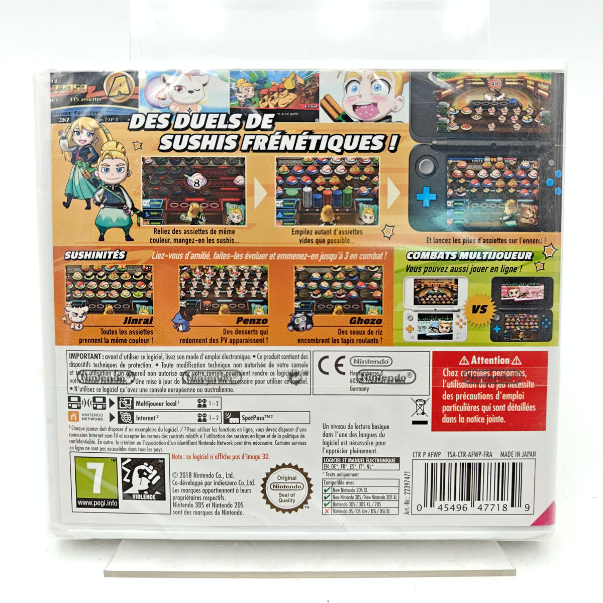 SUSHI STRIKER: THE WAY OF SUSHIDO (NEUF) - NINTENDO 3DS