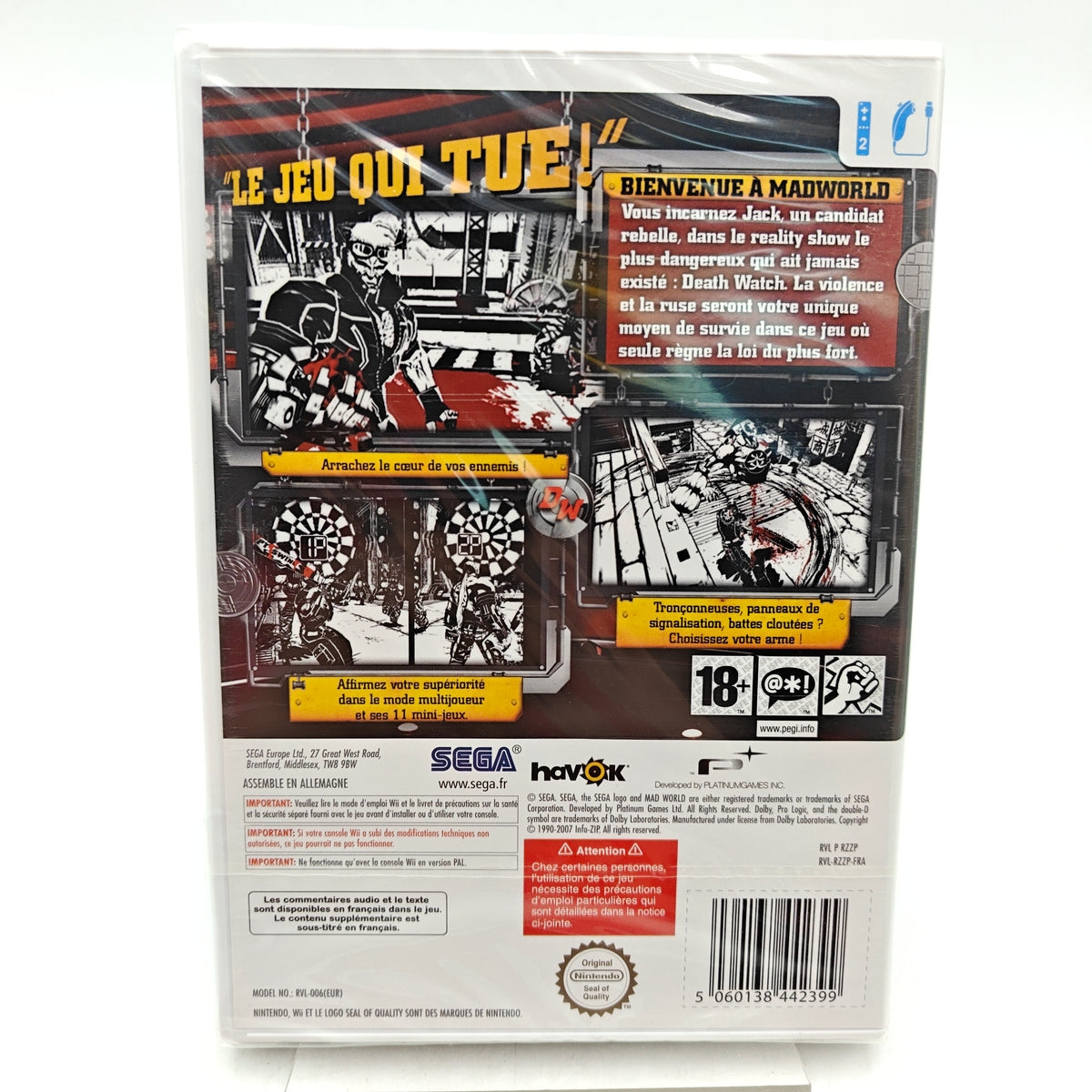 MADWORLD (NEUF) - NINTENDO WII