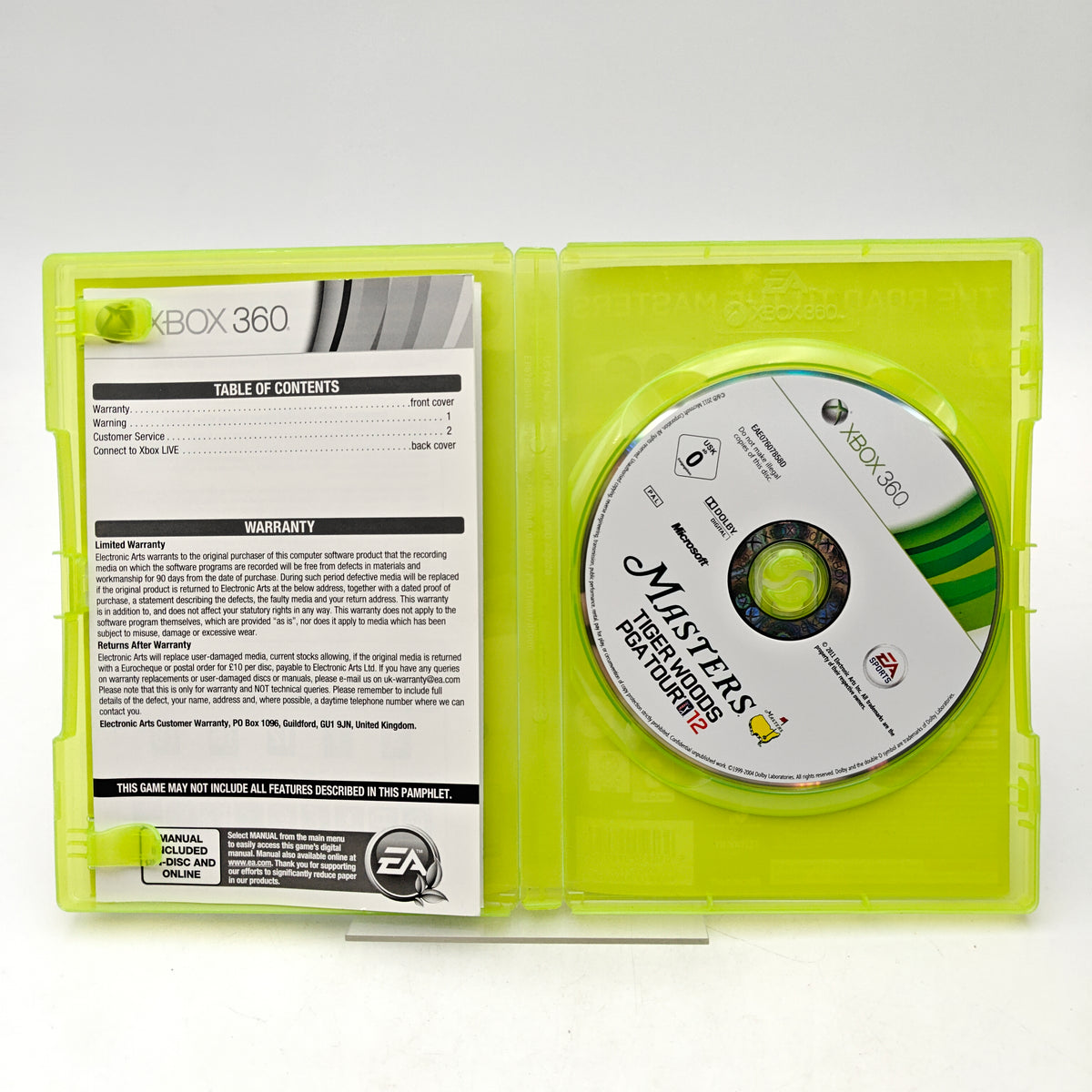 TIGER WOODS PGA TOUR 12: THE MASTERS - XBOX 360
