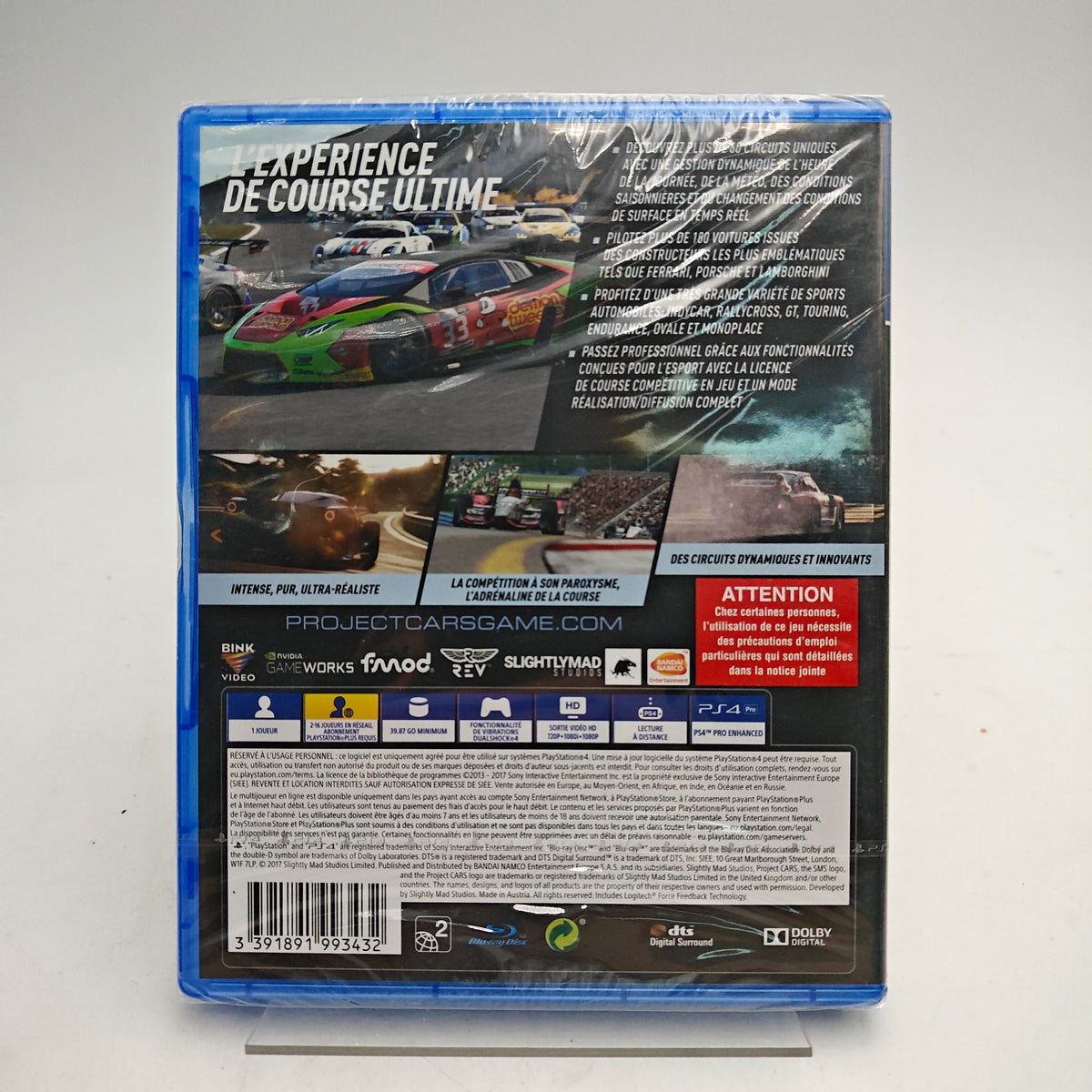 PROJECT CARS 2 (NEUF) - PLAYSTATION 4