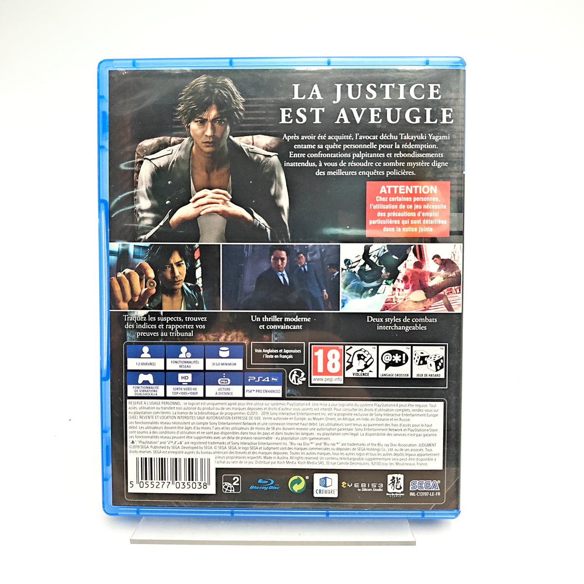 JUDGMENT - PLAYSTATION 4