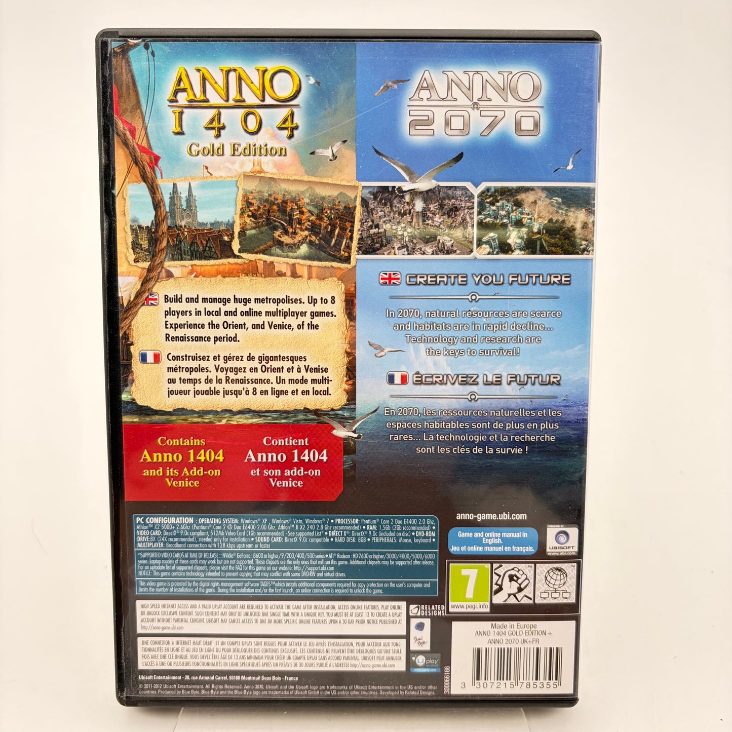 ANNO 1404 GOLD EDITION + ANNO 2070 - PC