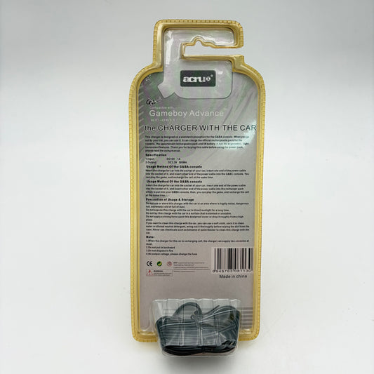 ADAPTATEUR GAMEBOY ADVANCE CAR CHARGER