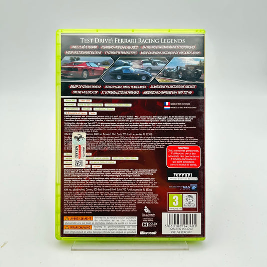 TEST DRIVE FERRARI RACING LEGENDS - XBOX 360