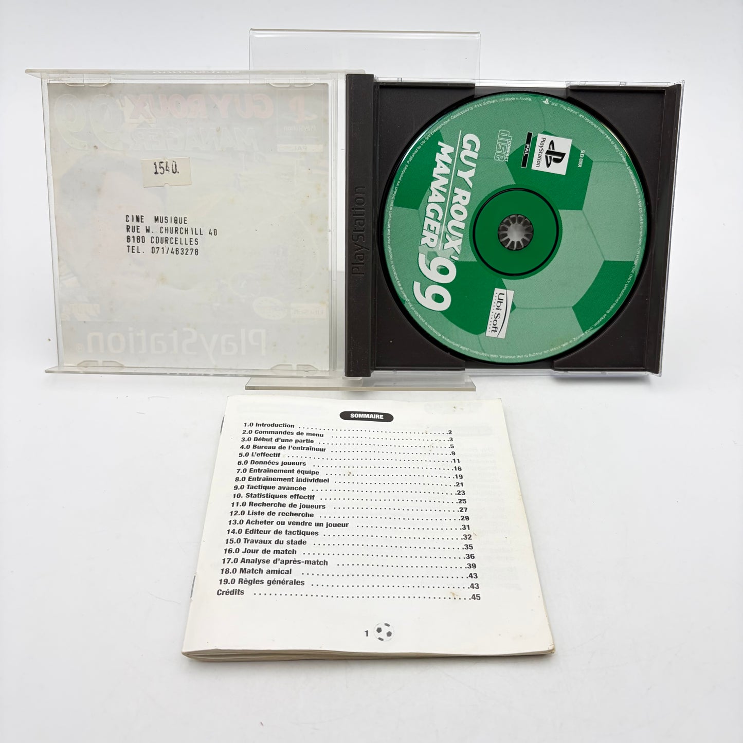 GUY ROUX MANAGER 99 - PLAYSTATION 1
