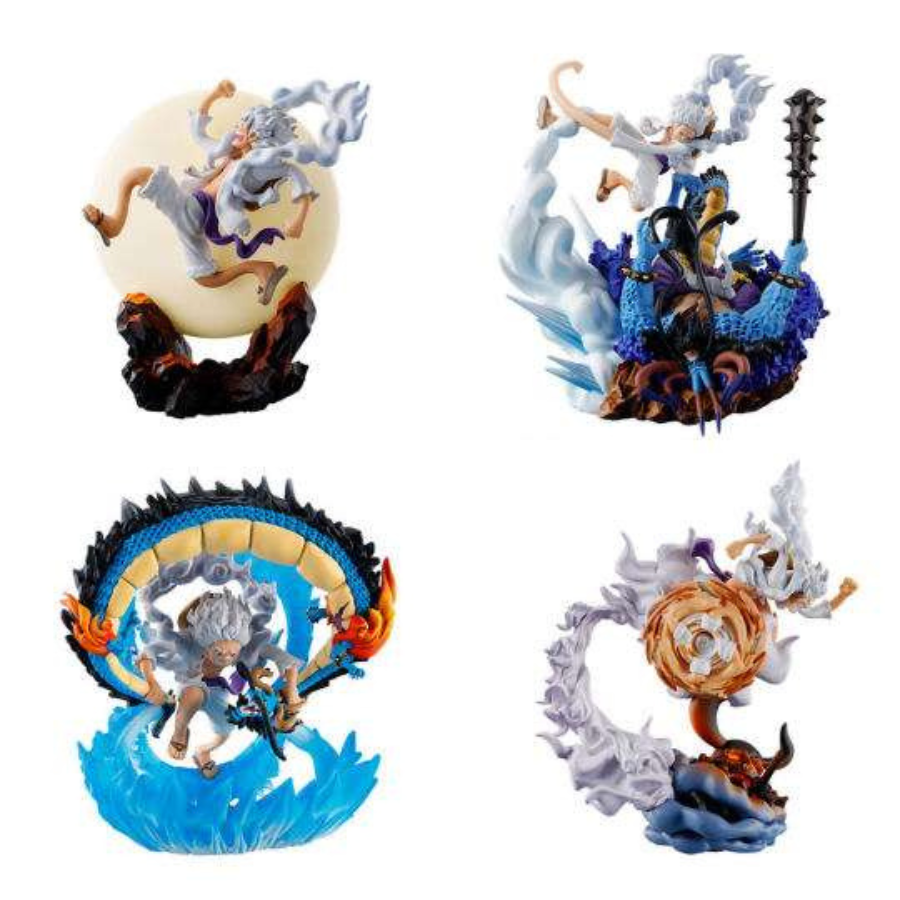 ONE PIECE - Logbox Re Birth Gear 5 - Statuettes Aléatoires Petitrama 9cm