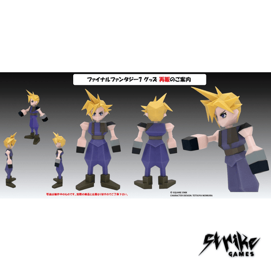 FINAL FANTASY VII - Cloud Strife - Figurine Polygon Soft Vinyl 15cm - Strike Games