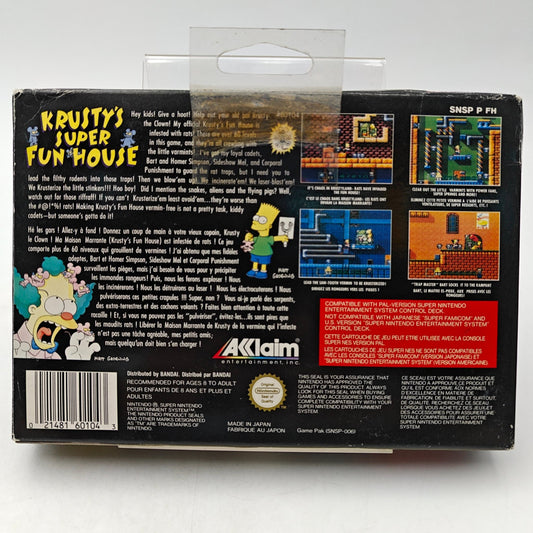 KRUSTY'S SUPER FUN HOUSE - SUPER NINTENDO - Strike Games