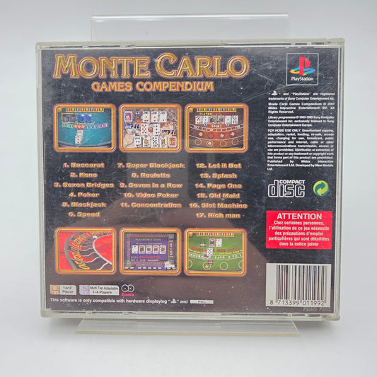 MONTE CARLO GAMES COMPENDIUM - PLAYSTATION 1 - Strike Games