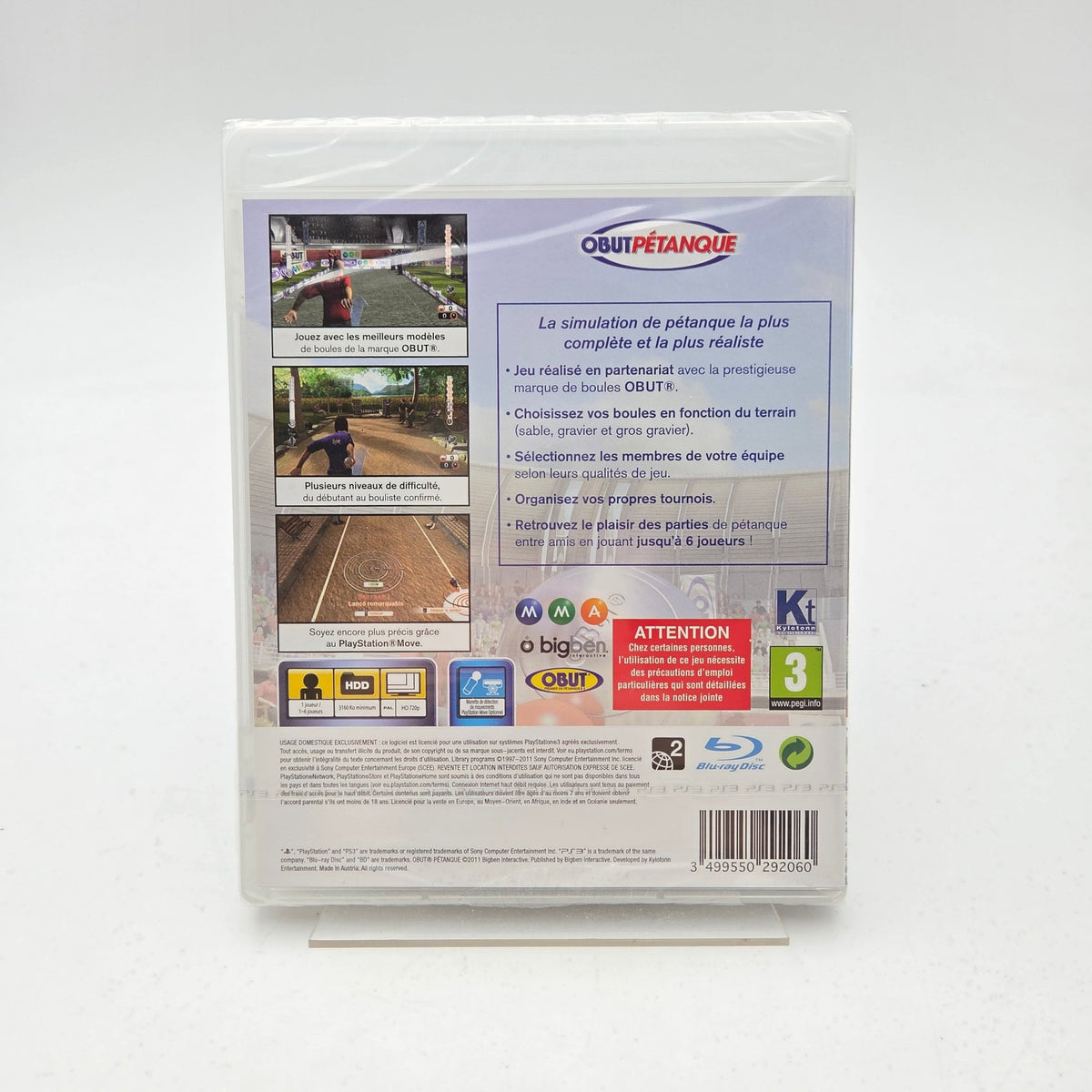 OBUT PETANQUE (NEUF) - PLAYSTATION 3 - Strike Games