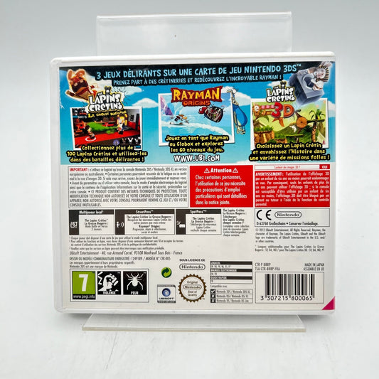 RAYMAN ET LES LAPINS CRÉTINS PACK FAMILLE - NINTENDO 3DS - Strike Games