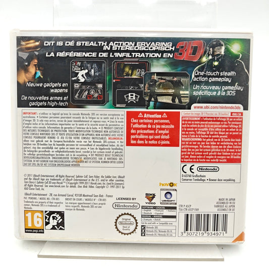 TOM CLANCY'S SPLINTER CELL 3D - NINTENDO 3DS - Strike Games