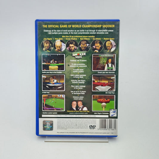 WORLD CHAMPIONSHIP SNOOKER 2003 - PLAYSTATION 2 - Strike Games
