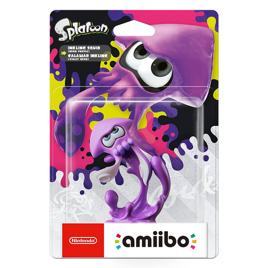 Amiibo Inklink Squid Neon Purple - Splatoon Collection