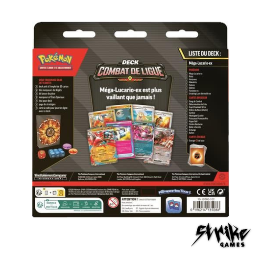 Pokémon JCC : Deck Combat de Ligue Méga-Lucario-ex - FR
