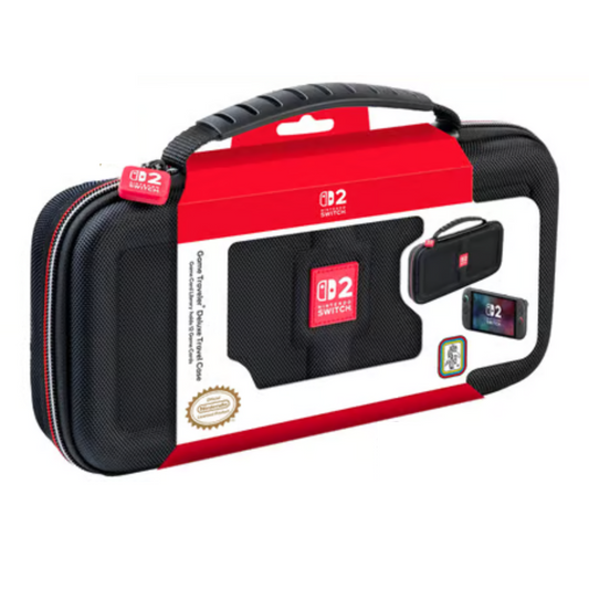 Pochette de transport Deluxe noire pour Nintendo Switch 2, Switch et Switch OLED