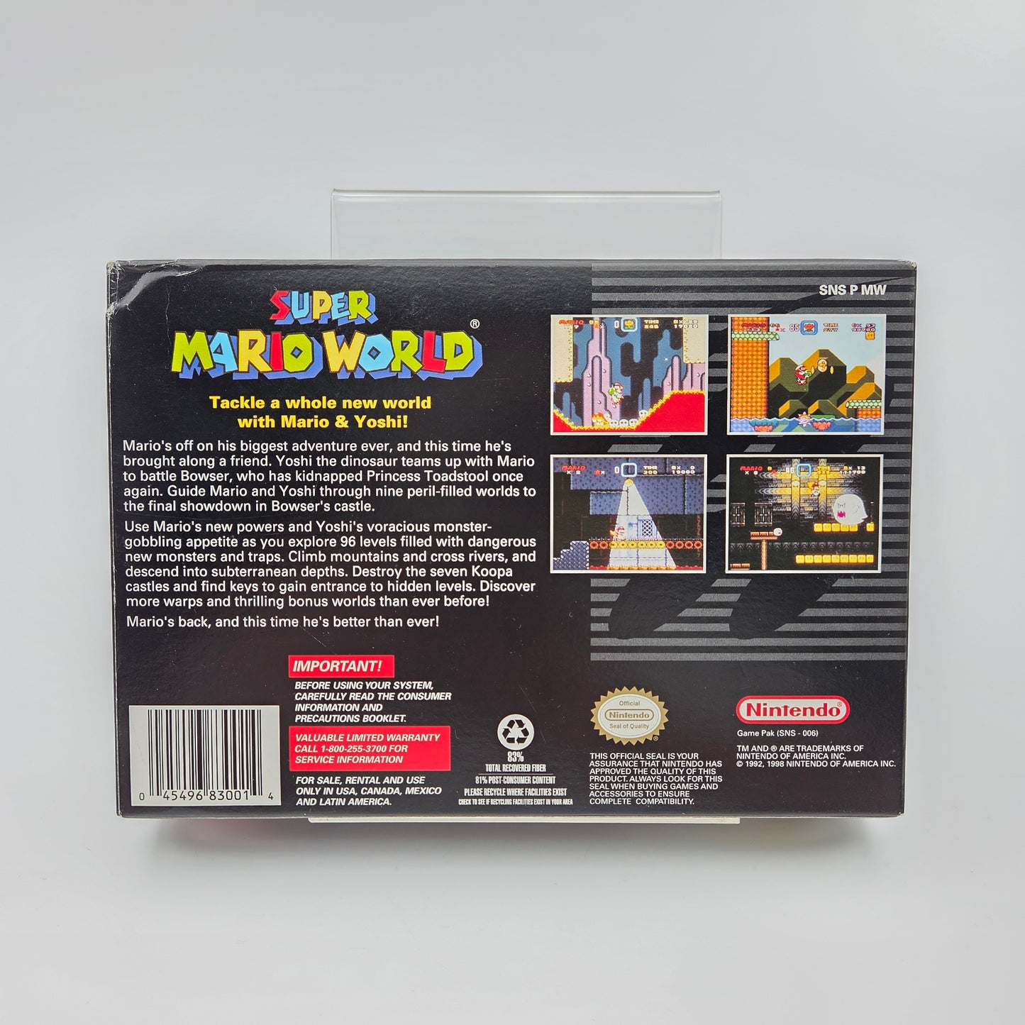 Super Mario World Player Choice - Super Nintendo