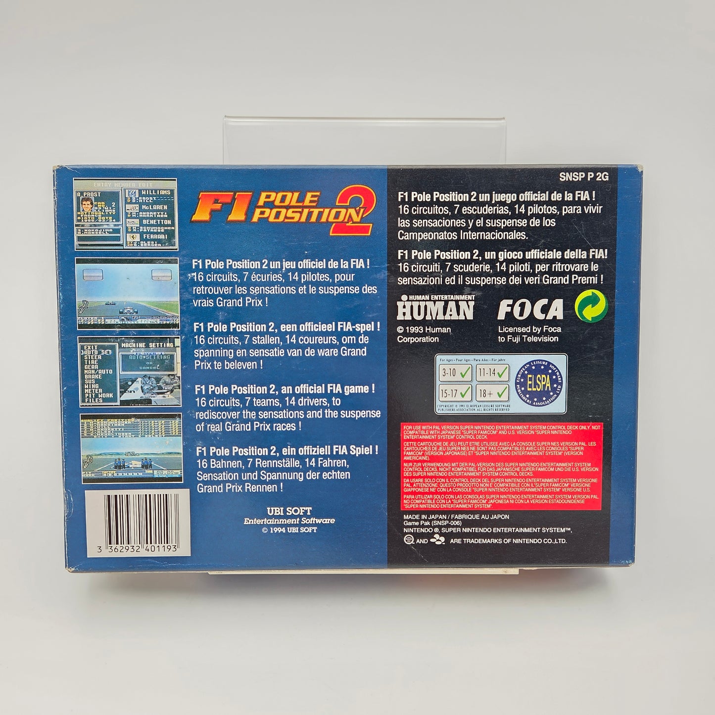 F1 Pole Position 2 - Super Nintendo