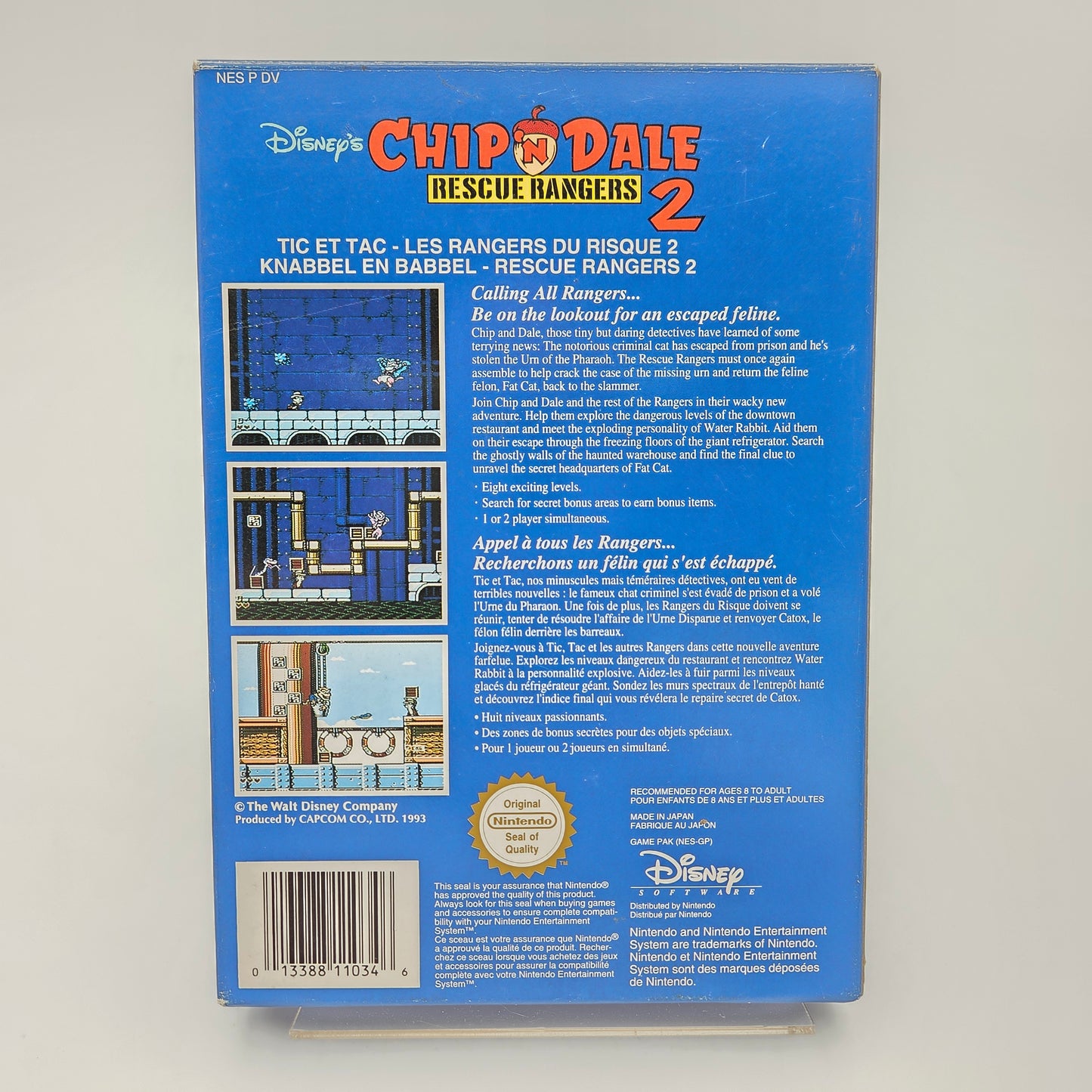 Chip 'n Dale Rescue Rangers 2 - Nintendo Entertainment System